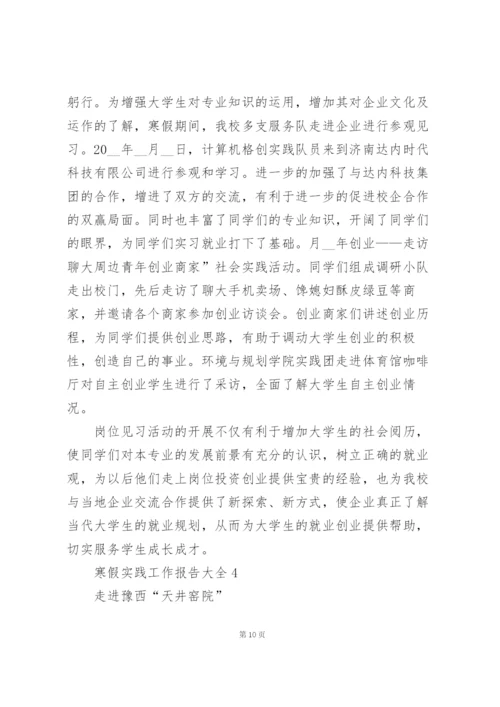 寒假实践工作报告大全5篇.docx