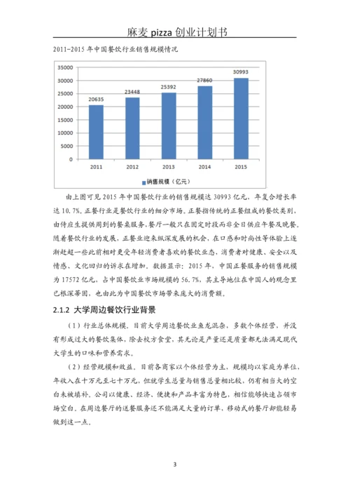 健康套餐、营养早点、特色小吃创业管理计划书.docx