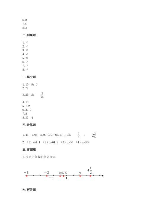 小升初六年级期末试卷精品（全优）.docx