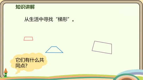 人教版数学四年级上册5.5 梯形的认识课件(共19张PPT)