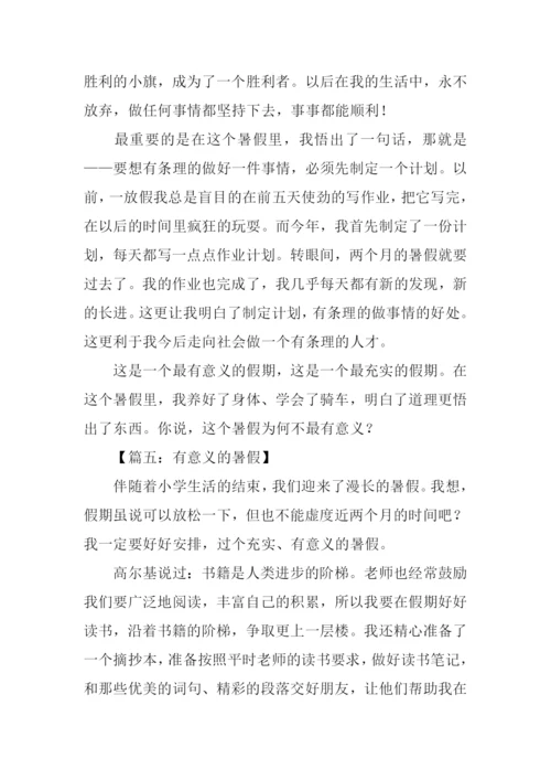 有意义的暑假作文700字.docx