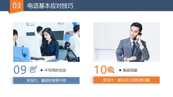 营销部门销售经理口才训练与电话技巧PPT模板