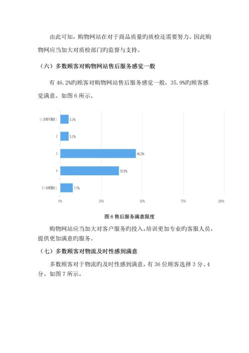 购物网用户满意度的调查报告.docx