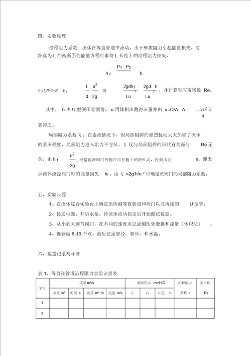 大气污染控制工程实验指导书