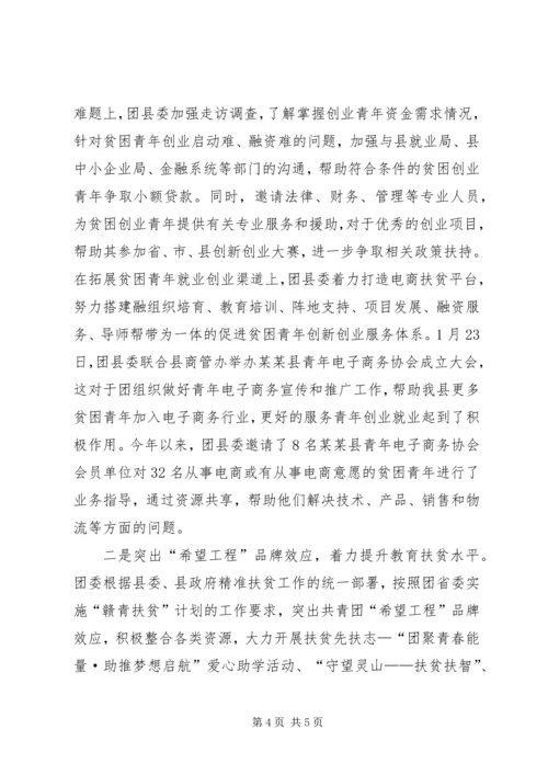 共青团脱贫攻坚自查报告.docx