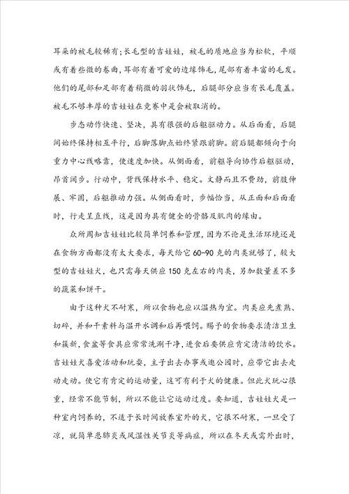 小狗说明文作文集合六篇