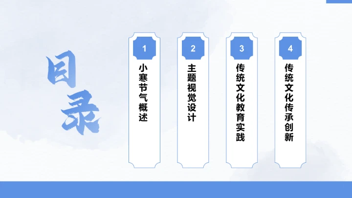 二十四节气小寒PPT模板