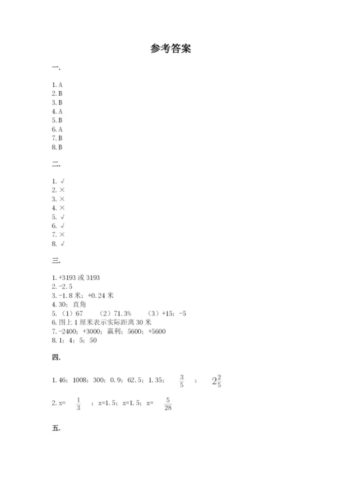 小学六年级数学毕业试题【突破训练】.docx