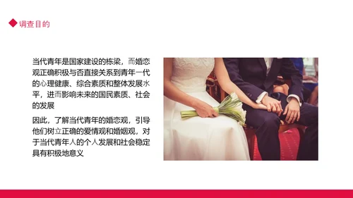 当代青年大学生婚恋意愿调查PPT模板