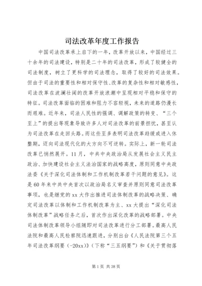 司法改革年度工作报告.docx