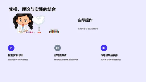 学生学习生活管理PPT模板