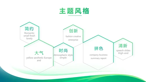 绿色大气公司企业宣传简介介绍PPT