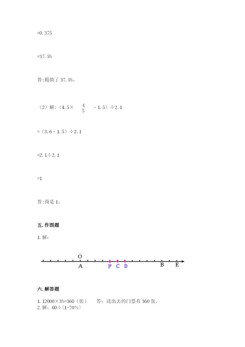 人教版六年级下册数学期末测试卷含完整答案（有一套）.docx