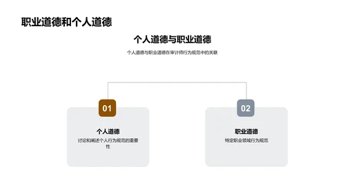 职业道德在会计岗位竞聘PPT模板