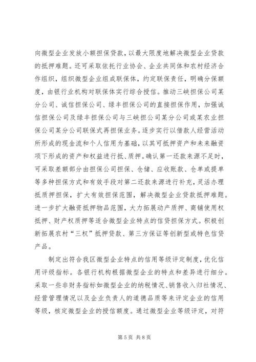 微型企业金融发展工作计划.docx