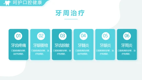 蓝色简约医疗牙科工作总结汇报PPT