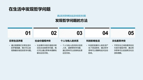 哲学与生活PPT模板