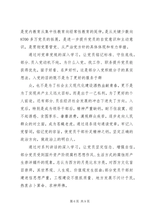 学习党章思想汇报18两学一做 (2).docx