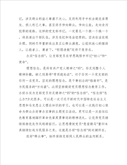 整顿软弱涣散党支部心得体会