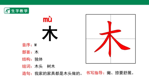 识字9 日月明 生字动画课件
