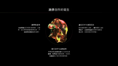 红绿色潮流风人工智能介绍PPT模板