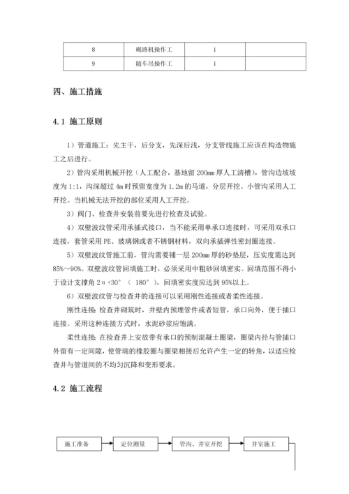 双壁波纹管施工方案1.docx