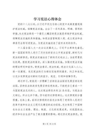 学习宪法心得体会 (3).docx