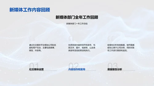 新媒体半年总结PPT模板