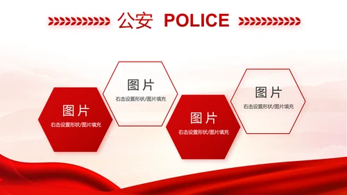 红色大气公安人民警察工作总结汇报动态PPT