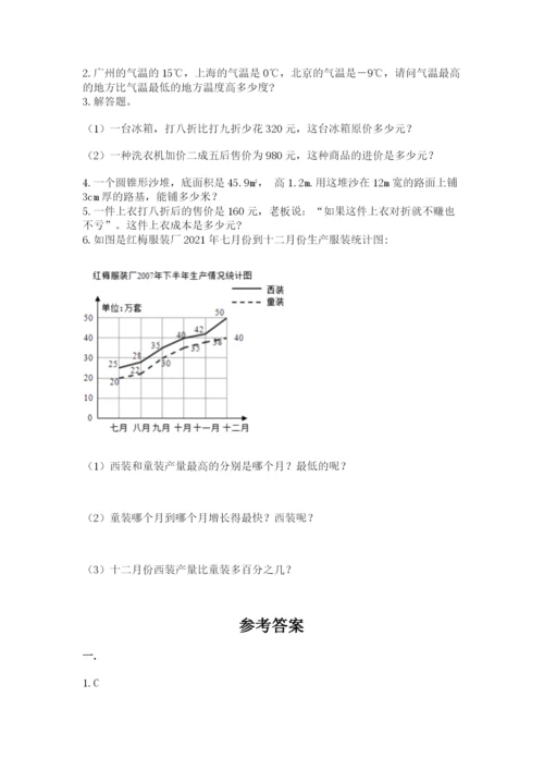 小学毕业班数学检测卷【必刷】.docx