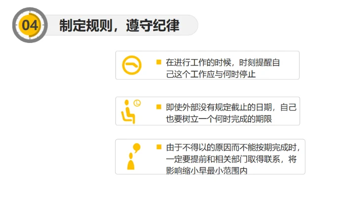 时间管理培训通用PPT模板