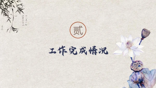中国风荷花锦鲤工作汇报通用PPT模板