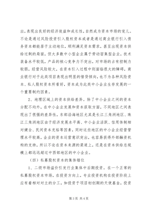 国内市场中小企业融资难现状调研报告.docx