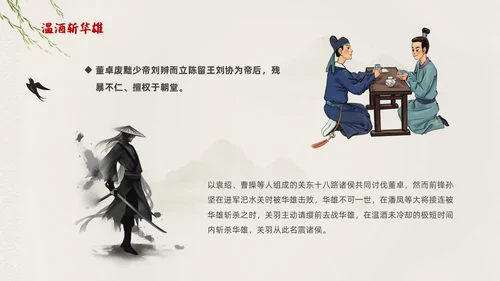 棕色中国风三国演义中国古典名著导读PPT名著导读三国演义读书分享