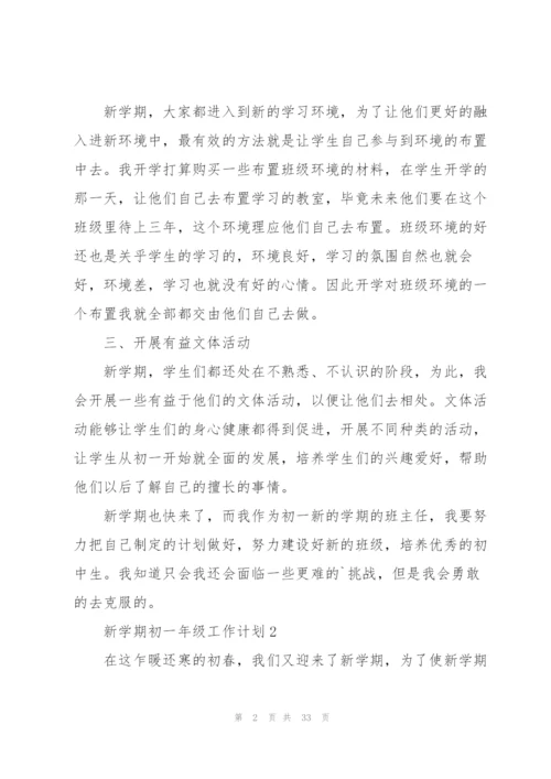 新学期初一年级工作计划10篇.docx