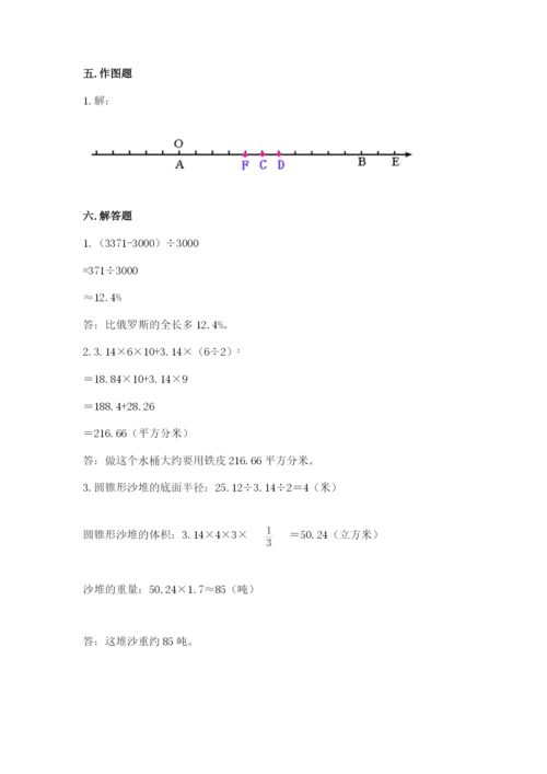 六年级下册数学期末测试卷及完整答案（易错题）.docx
