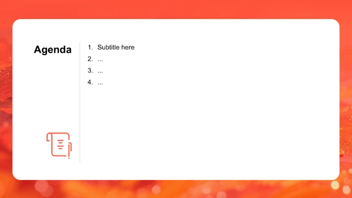 红色现代风商务培训PPT主题