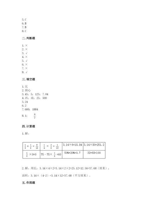 人教版六年级上册数学期末考试卷附答案（综合题）.docx