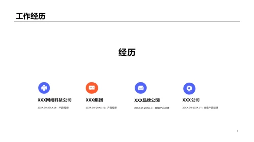 扁平插画风个人简历PPT案例