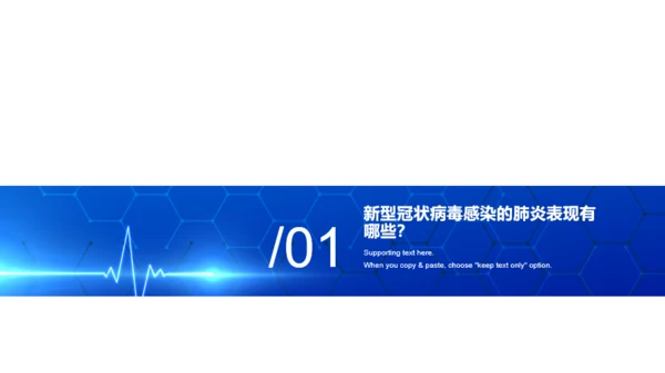 蓝色简约医疗健康工作总结PPT案例