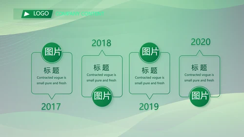 绿色大气银行工作汇报动态PPT