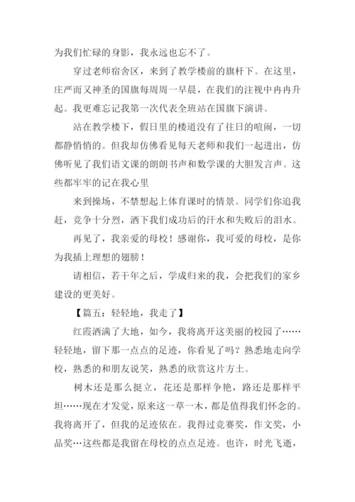 轻轻地我走了作文.docx