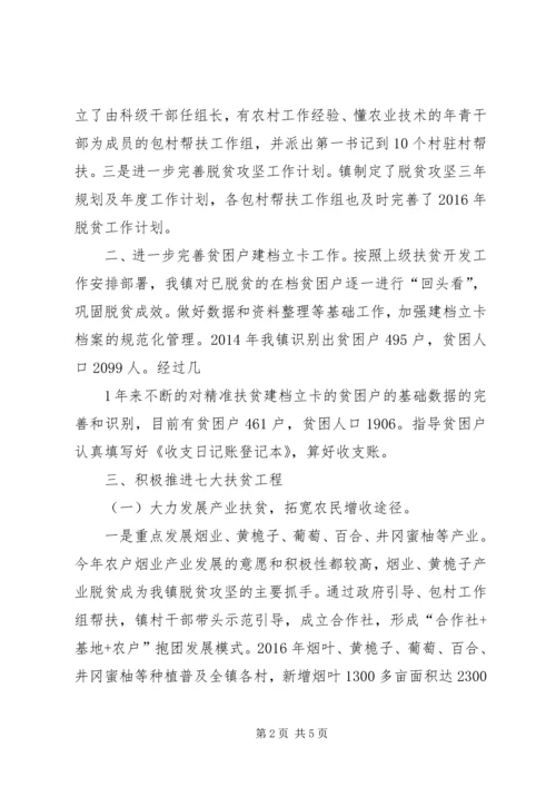 瑶田镇脱贫攻坚百日突破行动工作汇报.docx