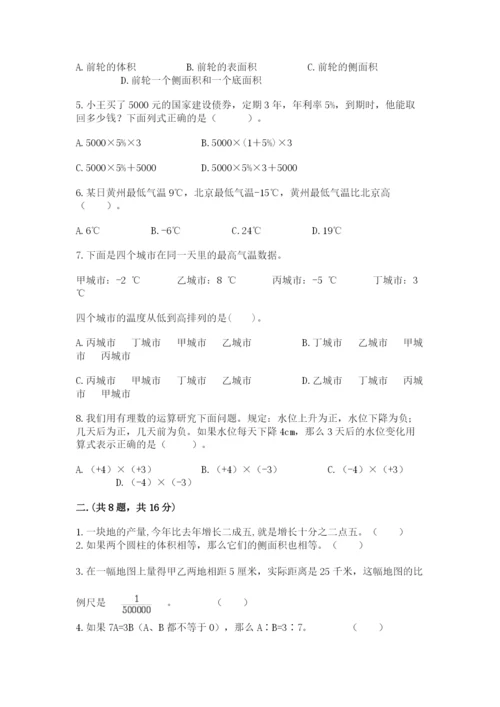 小学六年级数学毕业试题精品（典优）.docx