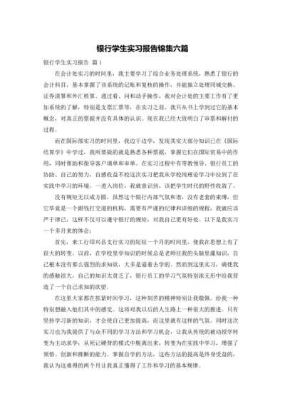 银行学生实习报告锦集六篇.docx