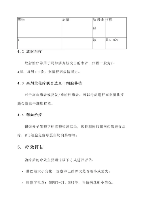 套系淋巴瘤的治疗方案