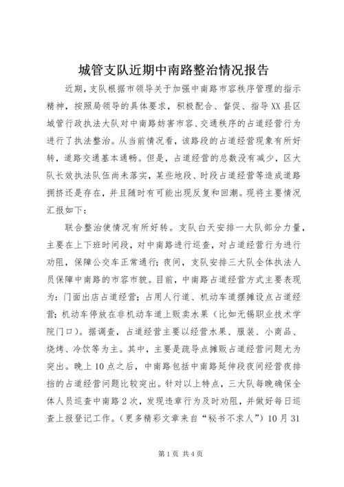 城管支队近期中南路整治情况报告 (4).docx