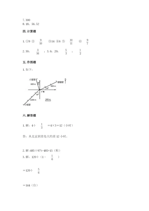 小学数学六年级上册期末卷及答案（典优）.docx