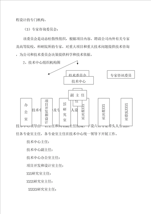 技术中心建设方案