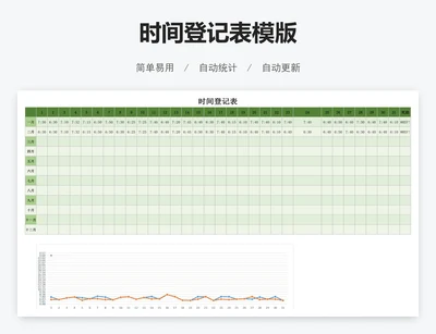 时间登记表模版
